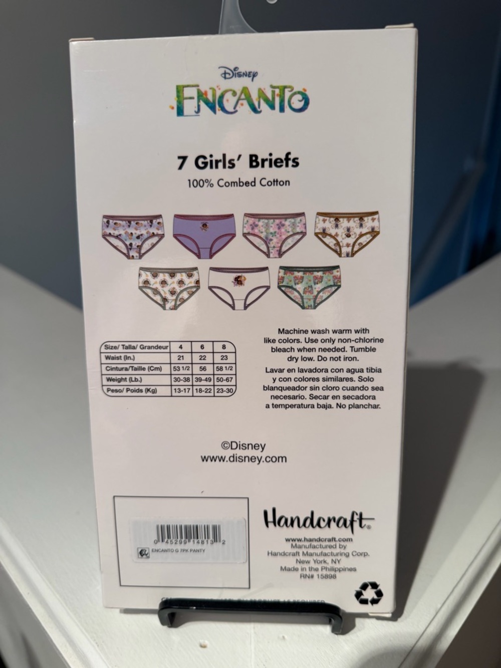 Disney Encanto Girls Briefs Pack - Purple, Pink, Green, Brown, White - Picture 3 of 5